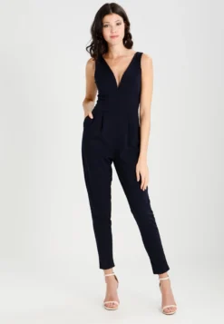 Wal G V NeckTuta JumpsuitNavy Donna Tute Jumpsuit WG021A017-K11