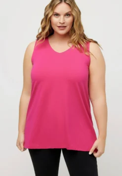 Ulla Popken TopRose Vif Magenta Donna T-shirt E Top UP121D1NH-G12