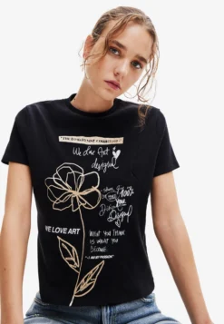 Desigual Flower MessageT-Shirt Con StampaBlack Donna T-shirt E Top DE121D11D-Q11 -ESPRIT Vendite 8caadd2ad4d643f197f45f1cf7c195be scaled