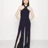 Alfo Cross NeckTuta JumpsuitNavy Blue Donna Tute Jumpsuit WAD21T01O-K11