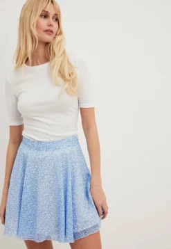 NA-KD Gonna A CampanaWhite Blue Flowers Donna Gonne NAA21B0HN-K11