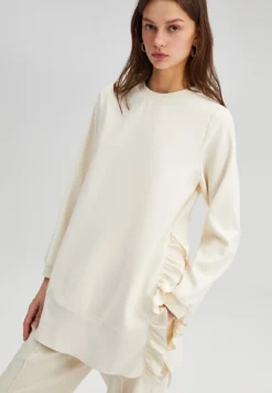 Ruffled Crepe - Felpa - Beige -ESPRIT Vendite 9bd2b474750c44d18f0b650318ae8d62