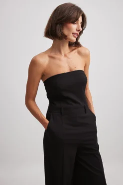 NA-KD Josefine BandeauTuta JumpsuitBlack Donna Tute Jumpsuit NAA21T02I-Q11