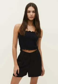 Stradivarius Smart With Darts - Shorts - Black