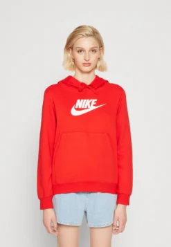Nike Sportswear ClubFelpa Con CappuccioUniversity Red/White Donna Felpe NI121J0LV-G12
