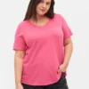 Zizzi PlainT-Shirt BasicHot Pink Donna T-shirt E Top Z1721D0Z2-J11
