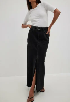 NA-KD Gonna LungaDark Grey Donna Gonne NAA21B0IK-Q11