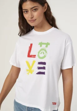 Bwindi Love TT-Shirt Con StampaWhite Donna T-shirt E Top T5021D007-A11
