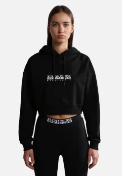 Napapijri B Box Crop Felpa Con CappuccioBlack Donna Felpe NA621J04L-Q11