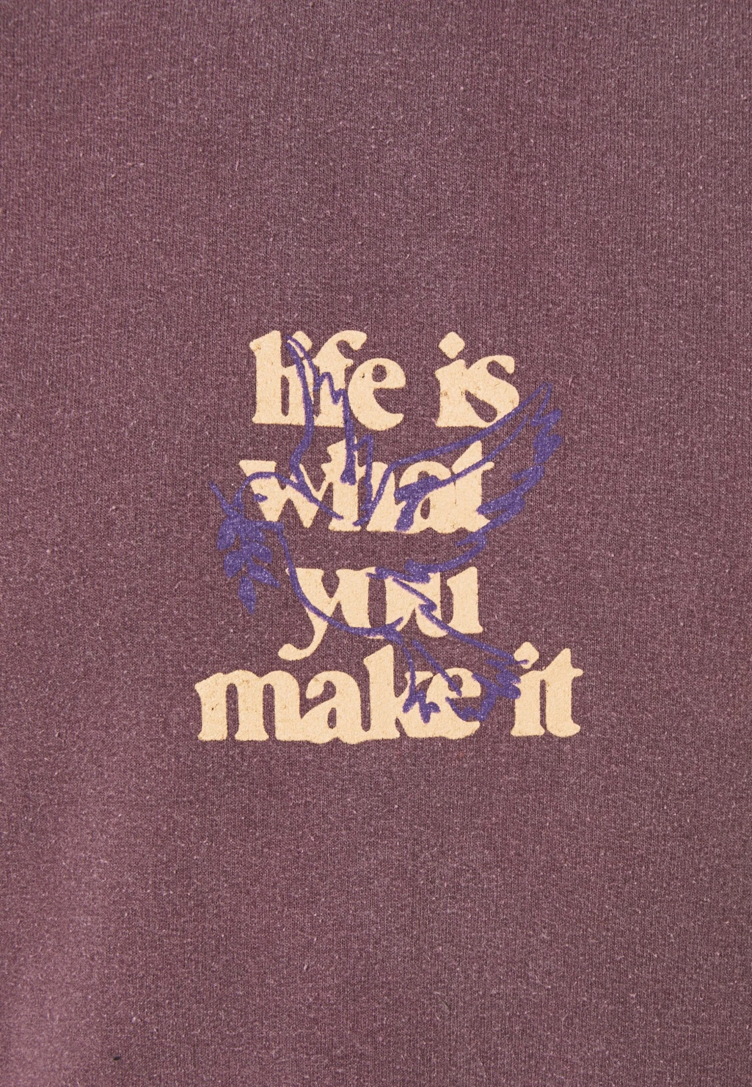 BDG Urban Outfitters Life Is What You Make It Hoodie UnisexFelpaPurple Donna Felpe QX721000I-I11 3 BDG Urban Outfitters Life Is What You Make It Hoodie UnisexFelpaPurple Donna Felpe QX721000I-I11 - immagine 3