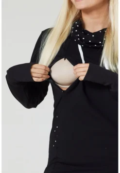 With A Feeding Function Polka DotsFelpaBlack/White Donna Felpe CBS29J00D-Q11 -ESPRIT Vendite be658b2773d4456ba11d940c2f9b4f41