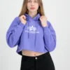 Alpha Industries Felpa Con CappuccioElectric Violet Donna Felpe AL521J00N-I11