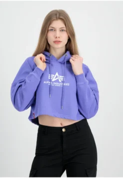 Alpha Industries Felpa Con CappuccioElectric Violet Donna Felpe AL521J00N-I11