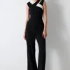 Ipekyol Overall Regular Fit ColorblockTuta JumpsuitBlack Donna Tute Jumpsuit IP521T01R-Q11