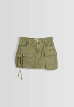 BERSHKA Multi Pocket Twill- Gonna Di Jeans - Khaki -ESPRIT Vendite c87464196e2b40359b8a8af73297716b scaled