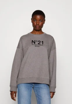 N°21 FelpaGrigio Medio Donna Felpe N3121J014-C11