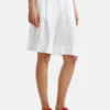 Bermudas With CuffsShortsWhite Donna Shorts 4BE21S01I-A11
