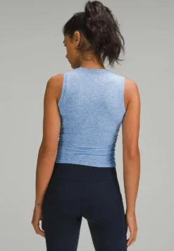 Lululemon License To Tight-Fit TankTopHeathered Pipe Dream Blue Donna T-shirt E Top LLS41D01N-K11 -ESPRIT Vendite d5759cb29e6f4519b4d9ca661e942958