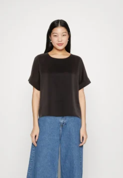 Vero Moda Vmmerle O NeckT-Shirt BasicBlack Donna T-shirt E Top VE121E3E6-Q11