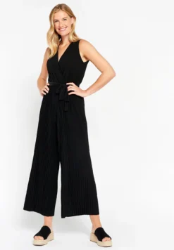 LOLALIZA Pleated SleevelessTuta JumpsuitBlack Donna Tute Jumpsuit L4U21T020-Q11
