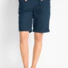 Komfortable Mit Bindeband Und Umsc - Shorts - Blau