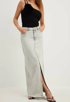 NA-KD WeiterAusGonna LungaLight Grey Donna Gonne NAA21B0IH-C11