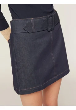 Courte En Avec Ceinture - Gonna Di Jeans - Blu -ESPRIT Vendite e3550b49455e41b990f92b88aa2981a9