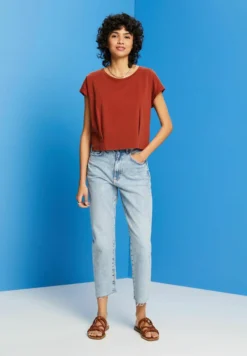 Edc By Esprit T-Shirt BasicTerracotta New Donna T-shirt E Top ED121D1VK-O11 -ESPRIT Vendite e8f641d5a50545e69abf8bd93943e631