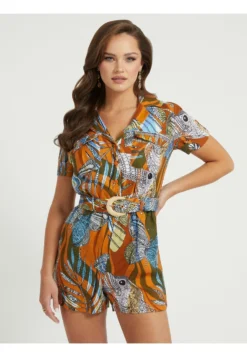 Guess Tuta JumpsuitOrange Mehrfarbig Donna Tute Jumpsuit GU121T054-H11