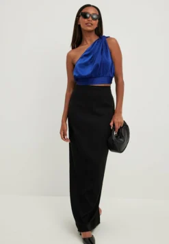 NA-KD Einseitig Schulterfreies- Camicetta - Blue