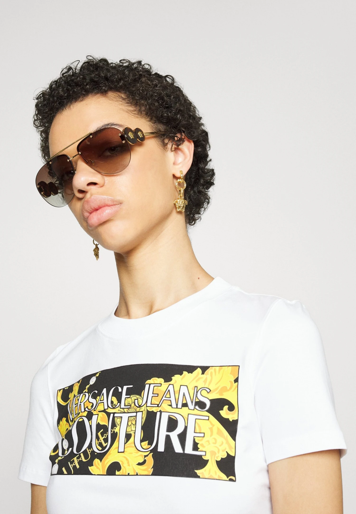 StretchT-Shirt Con StampaWhite/Gold Donna T-shirt E Top VEI21D0CI-A11 4 StretchT-Shirt Con StampaWhite/Gold Donna T-shirt E Top VEI21D0CI-A11 - immagine 4