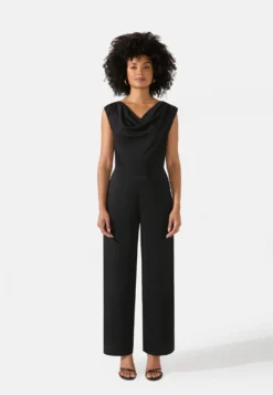 Cowl Neck- Tuta Jumpsuit - Black