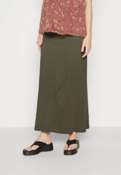 Maternity Maxi Skirt With Drawstring WaistbandGonna Lunga606Khaki Donna Gonne EX429E00N-N11