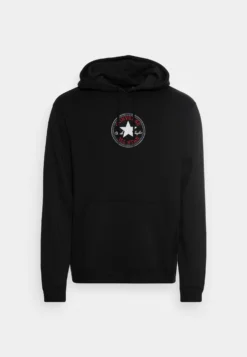 Converse Go To Chuck Taylor Patch Hoodie UnisexFelpa Con CappuccioBlack Donna Felpe CO421002A-Q11