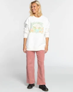 Billabong Ride In Otlr BsdFelpaSalt Crystal Donna Felpe BI721J0AD-A11