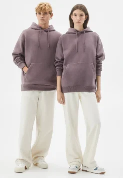 PULL & BEAR Basic ColouredFelpa Con CappuccioPurple Donna Felpe PUC21009J-I11