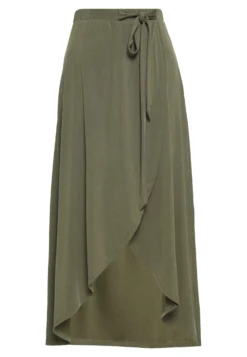 Objannie Skirt Gonna LungaBurnt Olive Donna Gonne OB821B004-N11