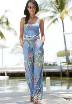 Buffalo Tuta Jumpsuit - Blau Bedruckt